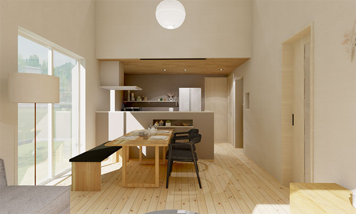 関戸邸_キッチン天井